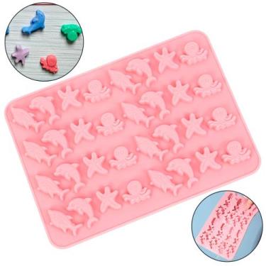 Imagem de Molde Silicone Fundo Do Mar Gummy Oceano Gelatina Bala Candy - Things 