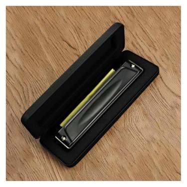 Imagem de Para Iniciantes harmônica Tom C Polifônico De Nível De Desempenho Profissional De Gaita De 24 Buracos Para Iniciantes Adultos(Black)