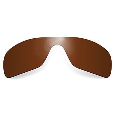 Imagem de Glintbay Lentes de óculos de sol de substituição 100% precisas para Oakley Turbine Rotor, Marrom polarizado