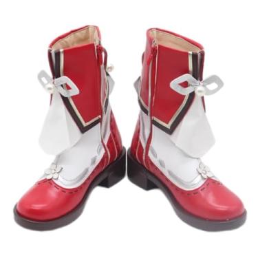 Imagem de COSGOGO Novo Hu Tao Cosplay Tênis para Game Genshin Impact Lantern Rite Salto Alto Cos Halloween Feminino Personalizado Anime, Tamanho feminino, 40
