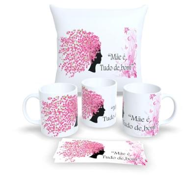 Imagem de Kit Com Almofada 30x30cm e Caneca de Porcelana dia das Mães (Kit 9)