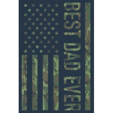 Imagem de Best dad ever american US camouflage flag for father: Study Notebook, 6 x 9 inches, 120 pages