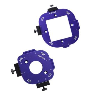 Imagem de Baoblaze Modelo de posicionamento de ângulo, ferramenta auxiliar de corte, fácil de usar, gabarito de raio de canto, Style C