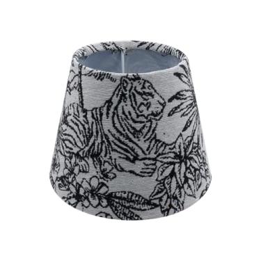 Imagem de T Tulead Abajur de tambor preto abajur de chão preto abajur decorativo preto E27/E14