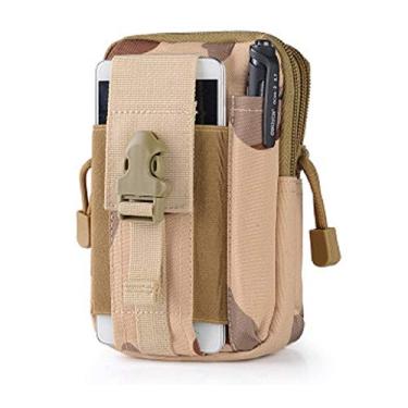 Imagem de Bolsa de cinto tática | Bolsa de celular universal para uso externo EDC com coldre militar para iPhone X 8 7 6 6s Plus Samsung Galaxy S8 S7 S6 S5 S4 S3 Note 8 5 5 4 3 2 LG HTC, Camouflage-D