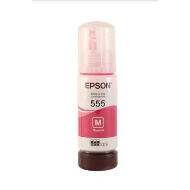 Imagem de Garrafa De Tinta Original Epson Ecotank T555 Magenta fotográfica - T555320