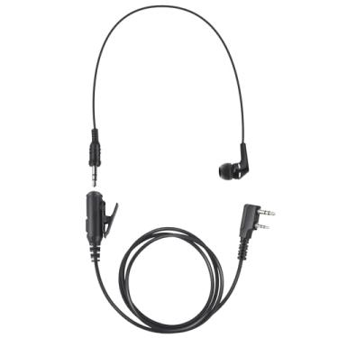 Imagem de Renastar Fone de ouvido de rádio bidirecional com microfone com auxiliar de 3,5 para Walkie Talkies Baofeng UV-5R Kenwood Retevis 2 pinos K1