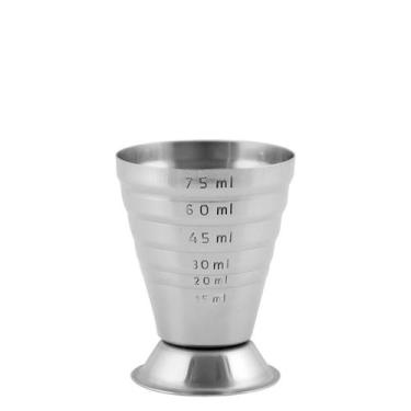 Imagem de Dosador de Aço Inox com Escala 75ml - Barpro, Prata