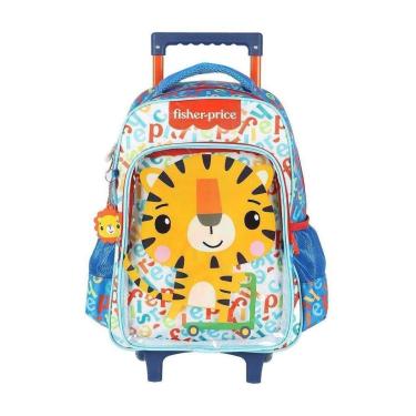 Imagem de Mochila de Rodinhas Sem alça Luxcel Fisher-Price Tigre Azul-Masculino