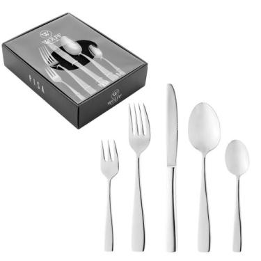 Imagem de Faqueiro Jogo de Talheres Kit 30 Peças Aço Inox Talher Mesa Wolff Luxo