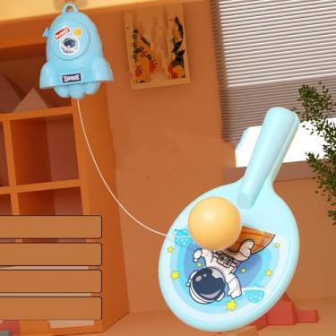 Imagem de Conjunto Portátil de Treinador de Tênis de Mesa Suspenso, Dispositivo de Treinamento de Tênis de Mesa Suspenso Interno Instrutor de Pingue-pongue, Kit Inicial de Pingue-pongue