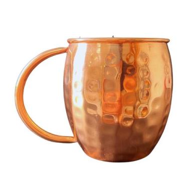 Imagem de Caneca de Cobre Barril 400 Ml (Mod.02) - Artesanato Líder