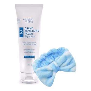Imagem de Creme Esfoliante Facial Aquaface 250g – Esfoliação Suave e Natural + Faixa de Pelúcia Para Cabelo