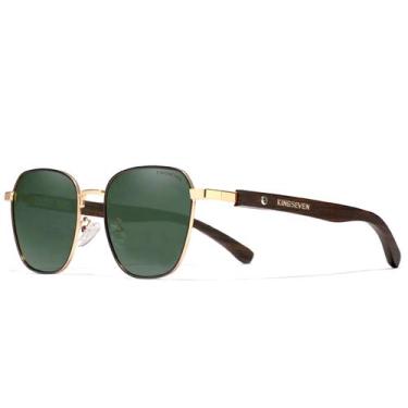 Imagem de Óculos de sol Polarizado Hastes Madeira para Homens e Mulheres Proteçã