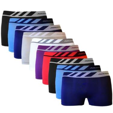 Imagem de Kit 10 Cuecas Juvenil Adolescente Boxer Tam 12 a 16 anos - 4EVER