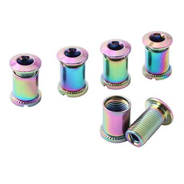 Imagem de Simhoa 5X Porcas de Corrente Sólidas Parafusos de Roda Motopla de Reposição Porcas de Reparo - Disco Triplo A