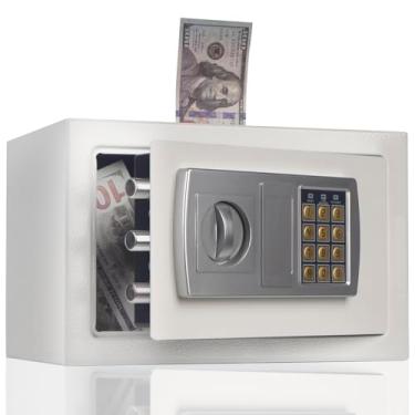 Imagem de NETRCRHOM SAFECofre para adultos com senha, grande cofrinho de metal, pote de moedas para meninos e meninas para viagens de lua de mel, presentes de aniversário, fundos de faculdade, fundos de carro