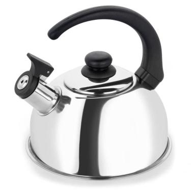Imagem de Chaleira Inox Com Apito 2 Litros Compativel Fogão De Indução