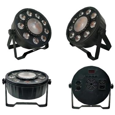 Imagem de Canhão De Luz 10 Led Par 9X3W 1X30W Rgb + W Profissional Dmx
