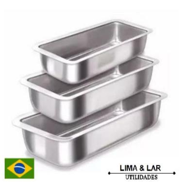 Imagem de Kit 3 Formas De Pão *** Extra Alta*** 3 tamanhos - Lima Formas