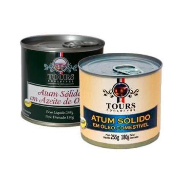 Imagem de Kit 2 Atum Sólido Tours 255G: Em Azeite, Em Óleo