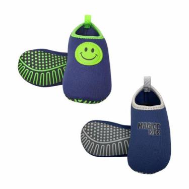 Imagem de Kit Sapatilha Infantil Antiderrapante Magicc Kids S098 S102, 19/20
