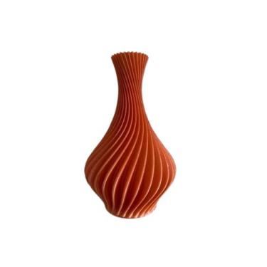 Imagem de Vaso Jarro Decorativo Espiral  Plástico  Flores Artificiais - Genérica