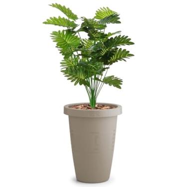 Imagem de Planta Artificial Decoração Com Vaso De Planta Enfeites Para Sala (Cor Do Vaso: Areia)