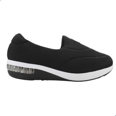 Imagem de Tênis Feminino Modare Lycra Viena Preto e Dourado