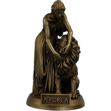 Imagem de Estátua A Força - Arcano Maior de Tarot (Cor Ouro Velho)