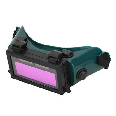 Imagem de Yanmis Óculos de soldagem com escurecimento automático, óculos de soldador com escurecimento automático, máscara solar para os olhos, óculos de proteção para soldagem, escurecimento automático (verde