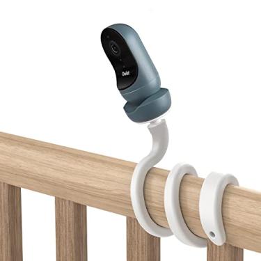 Imagem de OkeMeeo Suporte de berço para Owlet Cam 2, Owlet Cam Smart Baby Monitor, Owlet Duo e Câmeras Arlo (suporte em forma de tira)