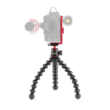 Imagem de Joby Kit GorillaPod 3K Vert, tripé flexível compacto 3K suporte e cabeça esférico 3K com suporte vertical L para câmeras de paisagem e retrato sem espelho de até 3 kg, preto, JB01829-BWK