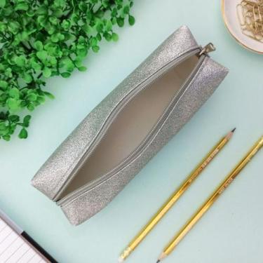 Imagem de Estojo Escolar  Tamanho Médio com Gliter  Abertura em Ziper - DAC, Pra