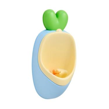 Imagem de YIJU Mictório infantil para treinamento de banheiro, mictório de parede engraçado, fofo, criativo e prático para pendurar no vaso sanitário para meninos, Azul