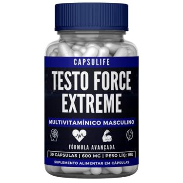 Imagem de Suplemento Alimentar Masculino em Cápsulas - Testo Force Extreme com 30 Cápsulas - 600mg