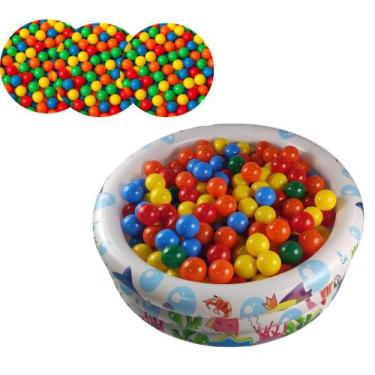 Imagem de Piscina De Bolinhas 100 Litros Com 100 Bolinhas Infantil Bebê Tematica