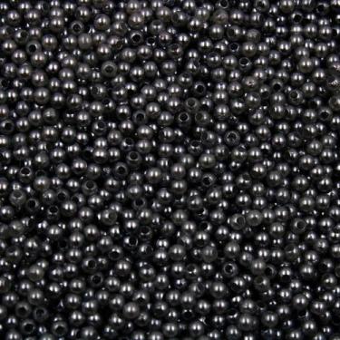 Imagem de PÉROLA DE ABS LISA Nº 03 20G PEROLA 3MM - LADEIRA BIJUTERIAS, Grafite 