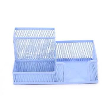 Imagem de Organizador de Mesa Le Aramado Azul Tamanho Médio 10x20x10cm, UNICA