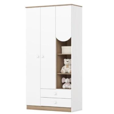 Imagem de Guarda Roupa / Roupeiro Henn L131-190 Magia 3 Portas 2 Gavetas 180x92x