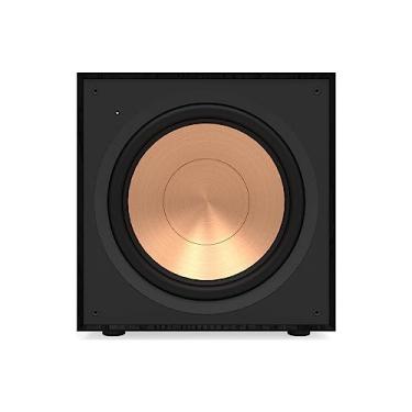 Imagem de Klipsch Subwoofer sem fio Reference R-121SW de 30,48 cm com woofers de polímero cristalino termoformado de cobre girado e um amplificador totalmente digital para som premium em preto