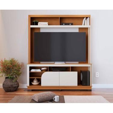 Imagem de Estante Belaya 160m Para TV's de até 65 Polegadas - Freijó/ Off White 