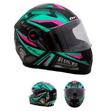 Imagem de Capacete Fw3 Fechado Moto GTN R1 Todas As Cores Motoboy Esportivo Com 