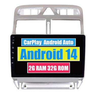 Imagem de RoverOne Central Multimídia para Peugeot 307 2002-2013 com CarPlay Android Auto Navegação GPS Bluetooth Radio Estéreo WiFi
