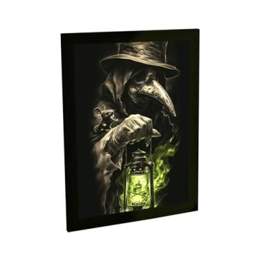 Imagem de Quadro Decorativo Medico Medieval Medicina Ilustração Tattoo Poster Quarto Sala