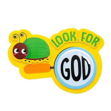Imagem de Kit de artesanato com ímã de 11,2 cm x 8,5 cm Zoom in VBS Look for God Magnet Craft - Faz 12, material escolar bíblico de férias