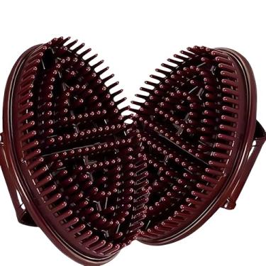 Imagem de 2 peças de escova de massagem Meridian de corpo inteiro, Cepillo de Meridianos de mão, escova linfática para pente de relaxamento corporal.