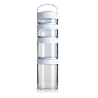 Imagem de Pote para alimentos BlenderBottle GoStak, branco, pacote com 4