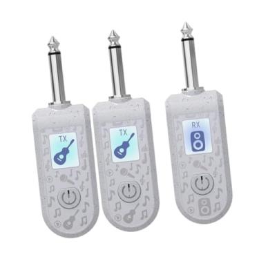 Imagem de Esquirla Transmissor e receptor de guitarra, adaptador de microfone profissional XLR para de microfone condensador, teclados, dinâmico, White Set B