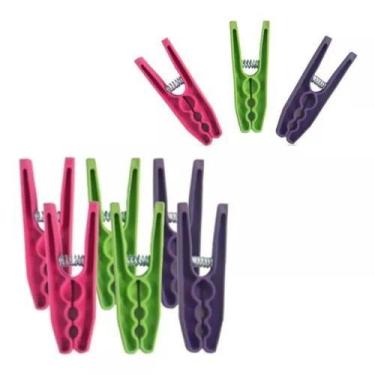 Imagem de Kit 36 Prendedores Pregador Prendedor Grande Roupas Plastico - Keita